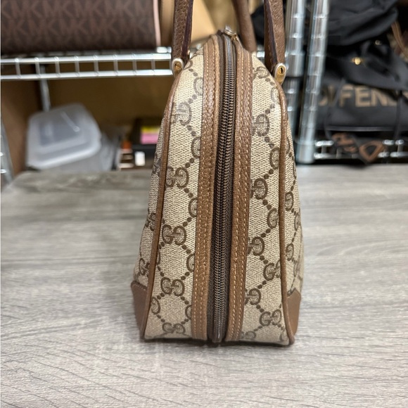 Vintage Gucci | GG Brown Small Boston Bag - Picture 3 of 12